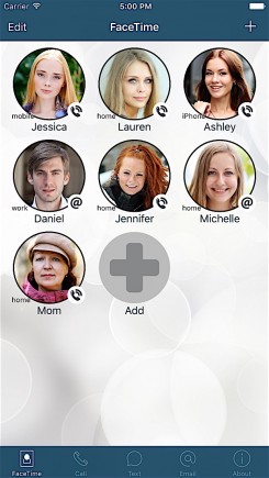 FaceDial for FaceTime - iphone1